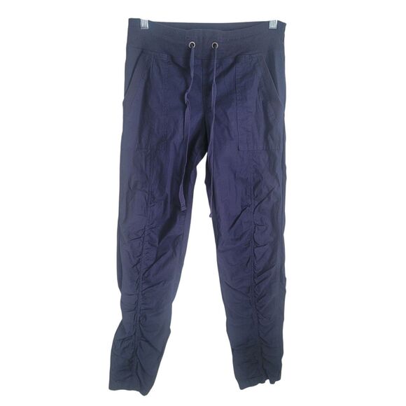 XCVI Wearables Jules Pant Women's XS Navy Blue Ruched Casual Outdoor Pull On - Picture 2 of 12